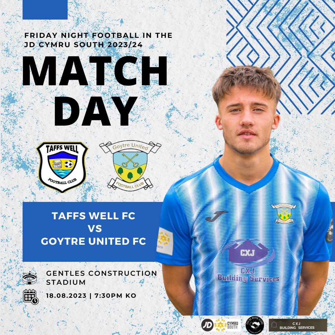 Goytre Utd Official® (@goytreutd) on Twitter photo Friday Night Football in the JD Cymru South 2023/24 Season.
Taffs Well FC vs Goytre United FC
Friday 18th August 2023, 7:30pm KO.
📍Gentles Construction Stadium
📸 (credit) - <a href="/AndyLambPhotos/">Andy Lambert</a>
🔵⚪️🔴 | #UppaGoyt Friday Night Football in the JD Cymru South 2023/24 Season.
Taffs Well FC vs Goytre United FC
Friday 18th August 2023, 7:30pm KO.
📍Gentles Construction Stadium
📸 (credit) - <a href="/AndyLambPhotos/">Andy Lambert</a>
🔵⚪️🔴 | #UppaGoyt