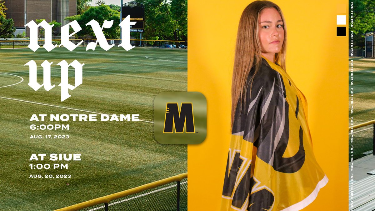 Tall task stands ahead for the squad, starting the season 𝐎𝐅𝐅𝐈𝐂𝐈𝐀𝐋𝐋𝐘 tomorrow at No. 3 Notre Dame! 〽️
Notes at the link below as the Panthers 🐾 play the Irish 🍀 for the first time since 2012! 

MKE WSOC Opens 2023 Season At No. 3 Notre Dame mkepanthers.com/news/2023/8/16…