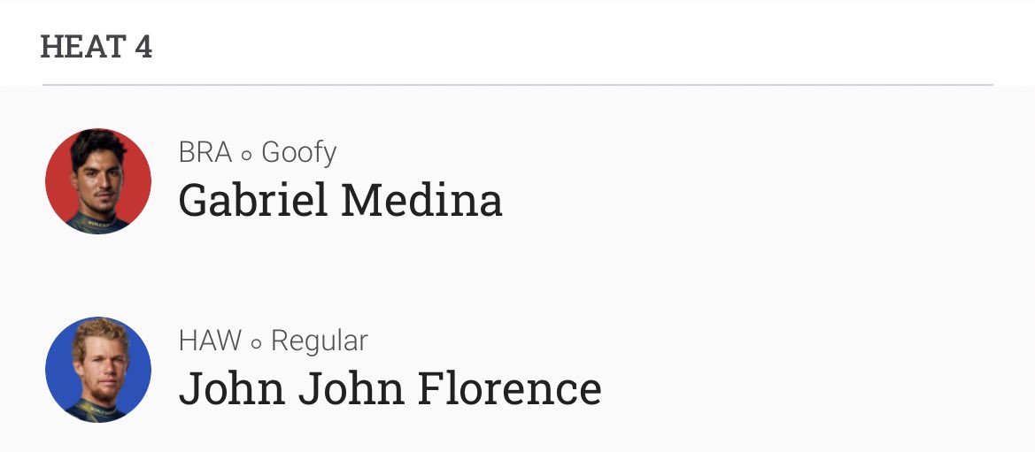 🏄🏻‍♂️| IT's ON! ✅ finals day do  #ShiseidoTahitiPro

Gabriel Medina enfrenta John John Florence na quarta bateria  das quartas de final 
⏰ bateria prevista para 19:10 

📺 Assista ao vivo no app e site da WSL