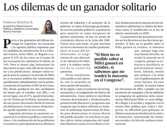 Hoy, vomité acá mis primeras reflexiones para <a href="/La_Segunda/">laSegunda</a> 🗳️🇦🇷🩵 #EleccionesPASO2023