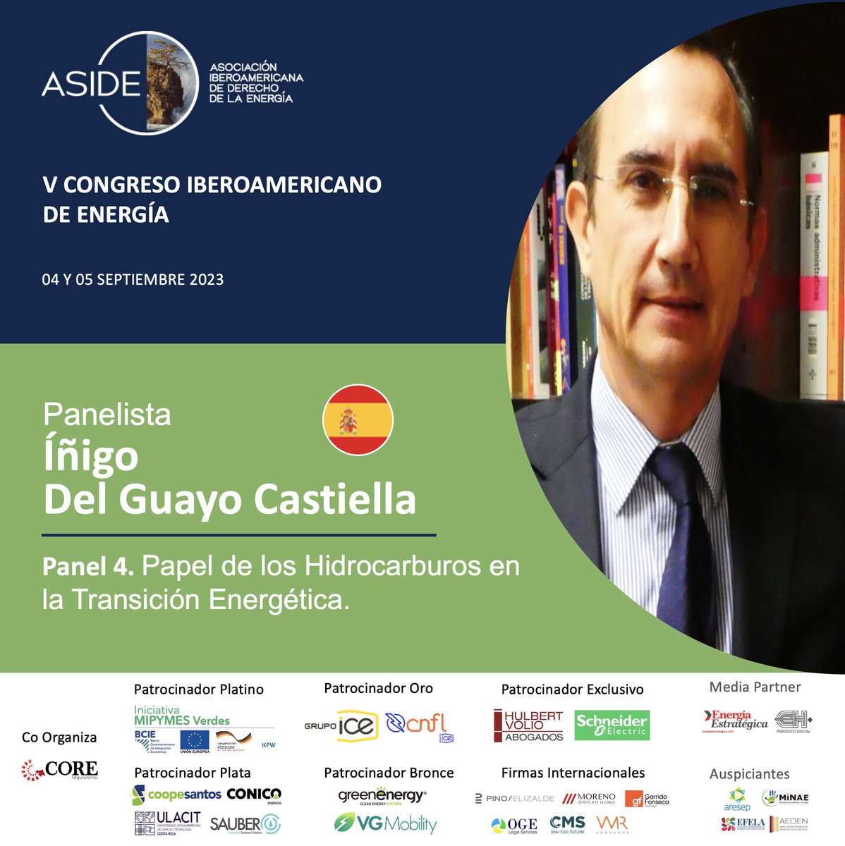 AsociacionIbero's tweet photo. Presentamos a nuestros expositores del Panel #4: "Papel de los Hidrocarburos en la Transición Energética" de nuestro #CongresoASIDE Inscripciones abiertas en: https://t.co/KdMU5M7DXj
@CrAresep @CRMinae @BCIE_Org @KfW_int @UEenCostaRica @energia1234 https://t.co/LlBXXUJJPX