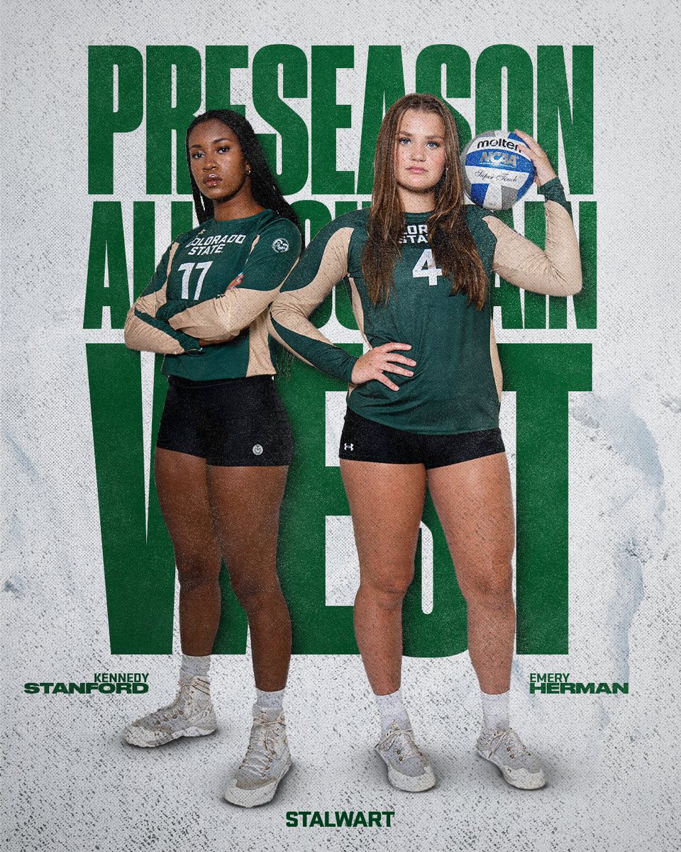 Congrats to our Pre-Season All-Mountain West 𝐑𝐀𝐌𝐒, Kennedy Stanford and Emery Herman! 🐏

#Stalwart x #PointRams