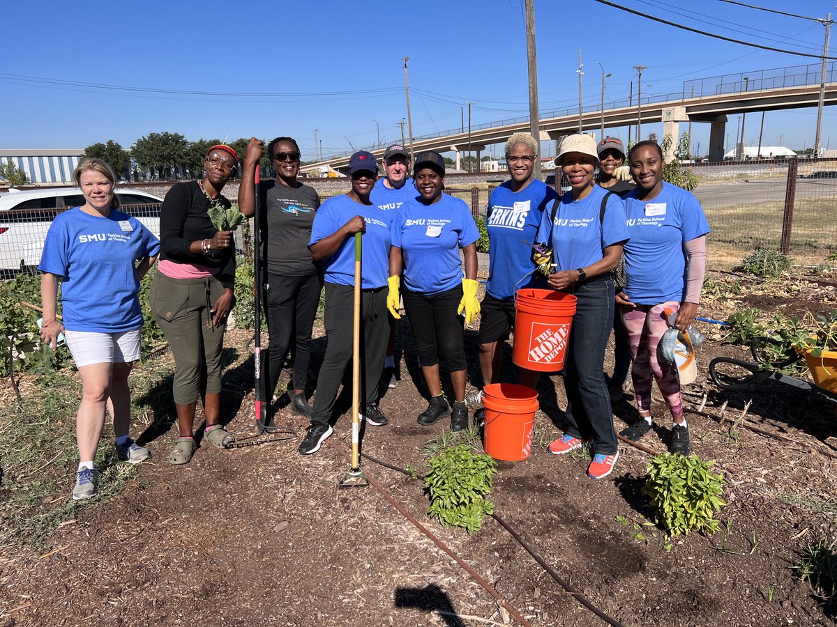 Tracy Allred (@taallred) on Twitter photo Serving with our <a href="/PerkinsSMU/">Perkins Theology SMU</a> students, student life and <a href="/CommunitySMU/">SMUCommunity</a> staff at Joppy Momma’s Farm during Ministry Dallas. Stories shared, land tended, lives changed. <a href="/SMU/">SMU</a> @gbhem <a href="/explorecalling/">@explorecalling</a> #perkinscommunity Serving with our <a href="/PerkinsSMU/">Perkins Theology SMU</a> students, student life and <a href="/CommunitySMU/">SMUCommunity</a> staff at Joppy Momma’s Farm during Ministry Dallas. Stories shared, land tended, lives changed. <a href="/SMU/">SMU</a> @gbhem <a href="/explorecalling/">@explorecalling</a> #perkinscommunity