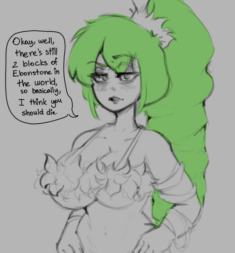 The terraria dryad is mean 