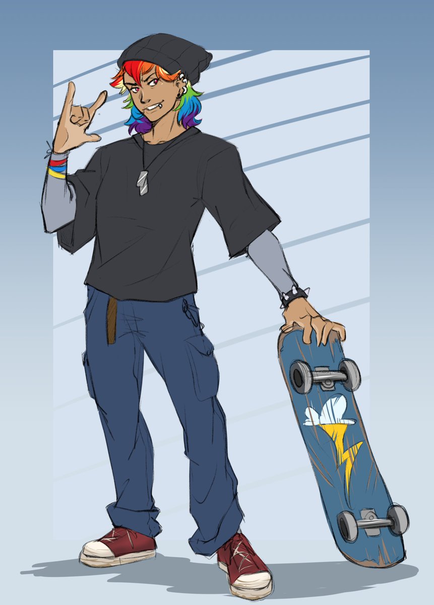 forgot to post this human skater dash from tumblr :O