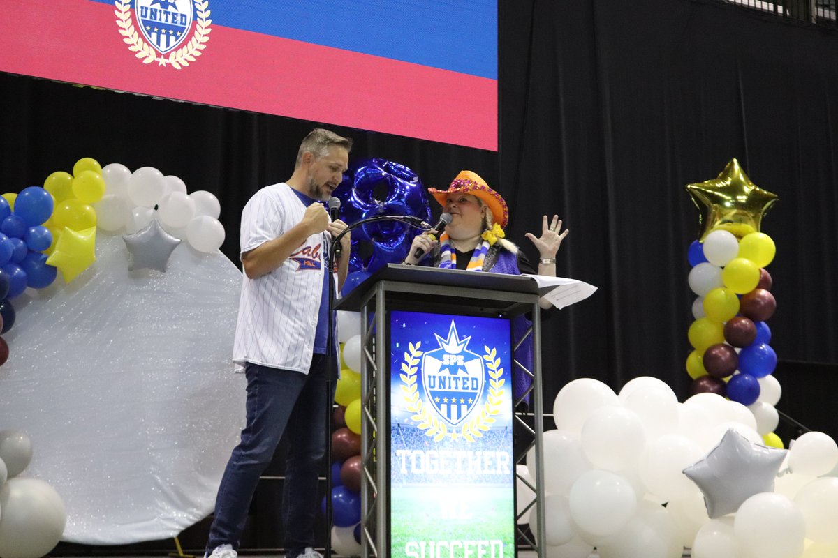 Also, shout out to the real MVPs of today's Kickoff:
🏆 Jen Webb, director of customer service
🏆 Dr. Rob Kroll, principal of <a href="/Hillcrest_SPS/">Hillcrest High School</a> 

Let's give these three two claps and a rick flair.
👏👏🗣

#TeamSPS