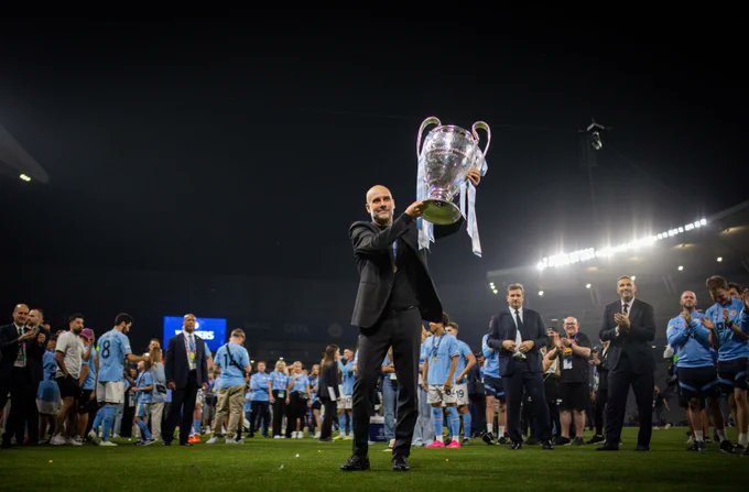 FootyAccums's tweet photo. ✅ Premier League
✅ FA Cup
✅ Champions League
✅ Super Cup

Manchester City have completed football. https://t.co/Xm0zsp6bGY