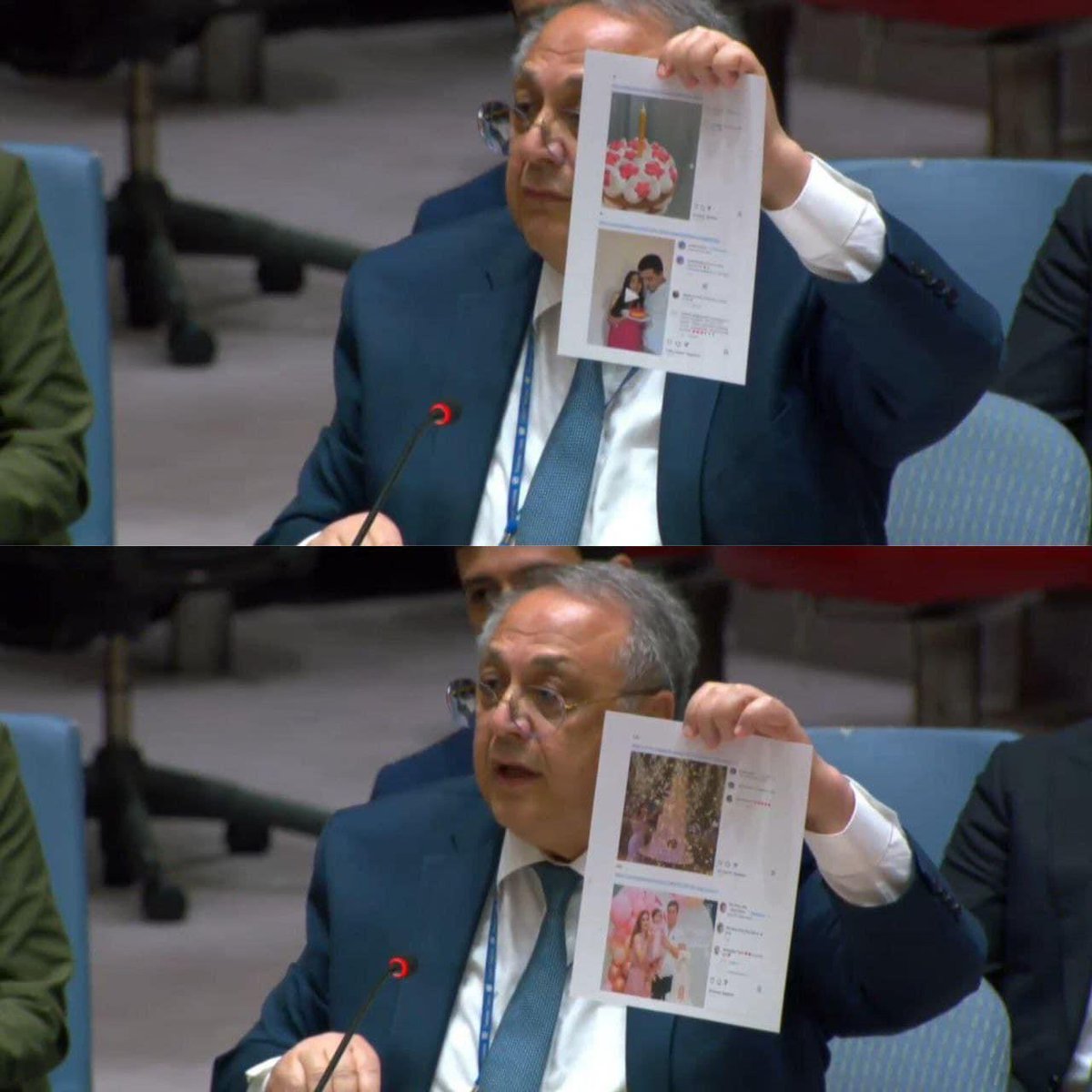 (1/3) 📍 Head of <a href="/AzmissionUN/">Azerbaijan UN 🇦🇿</a>, Ambassador Yashar Aliyev:

“What #Armenia 🇦🇲 is trying to present as a humanitarian issue is actually a provocative and irresponsible political campaign aimed at undermining #Azerbaijan 🇦🇿's sovereignty and territorial integrity.”