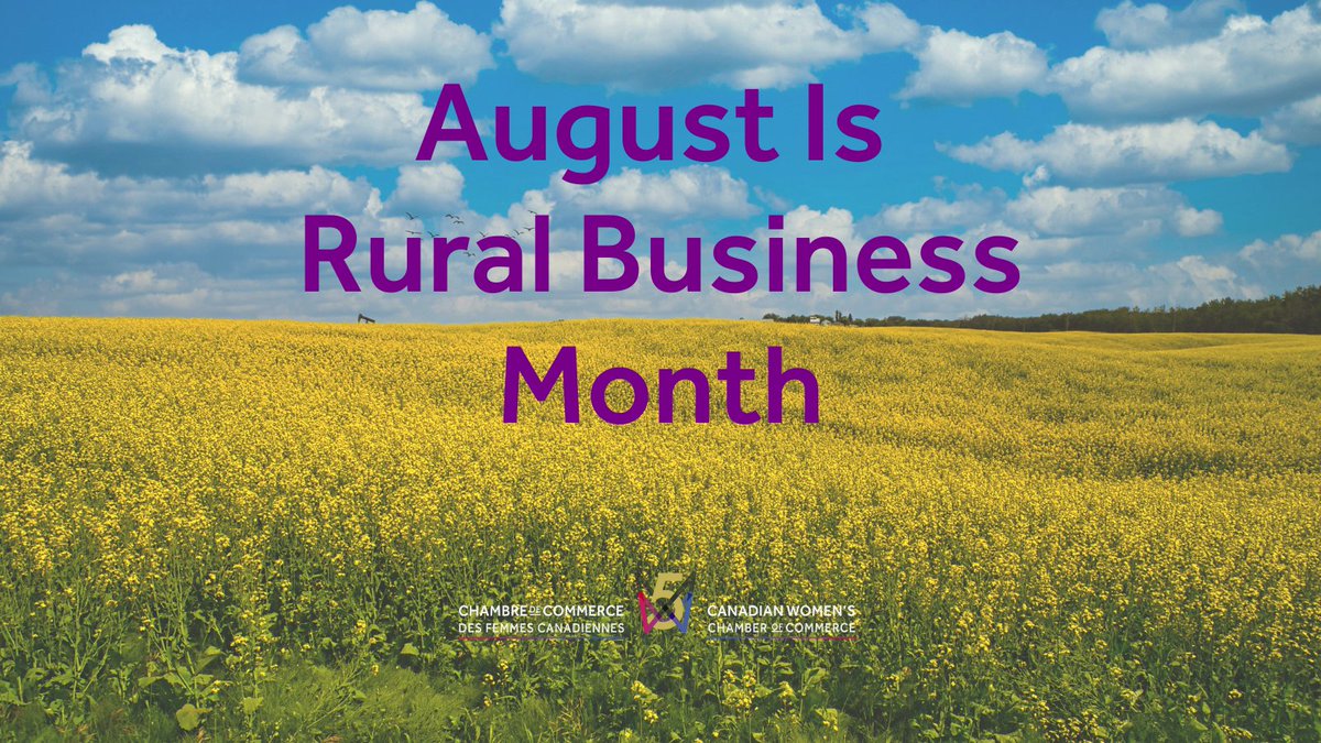 August is #RuralBusinessMonth. According to @StatCan_eng, in 2020, 15.5% of all #SmallBusinesses in Canada were located in rural areas. Our quest for economic equity includes those in rural Canada. Rural biz owners, check out these resources via @ISED_CA: ised-isde.canada.ca/site/rural/en/…
