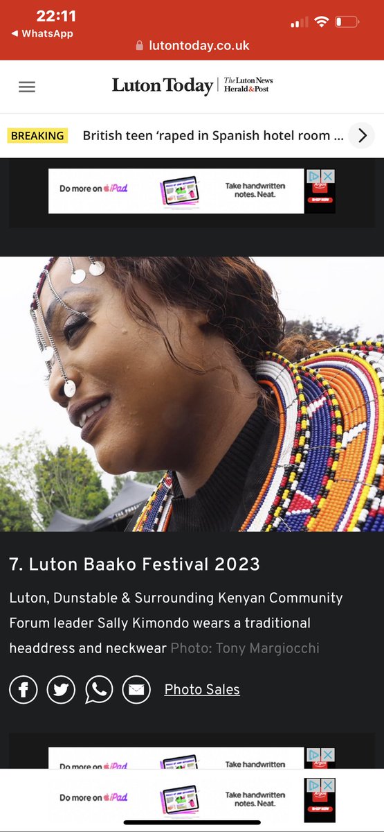 LDSKCF's tweet photo. Our Chairlady @Sallygr58 represented the Kenyan community wearing the traditional Maasai ornaments at the Baako festival event. https://t.co/a9fWjlBRpa