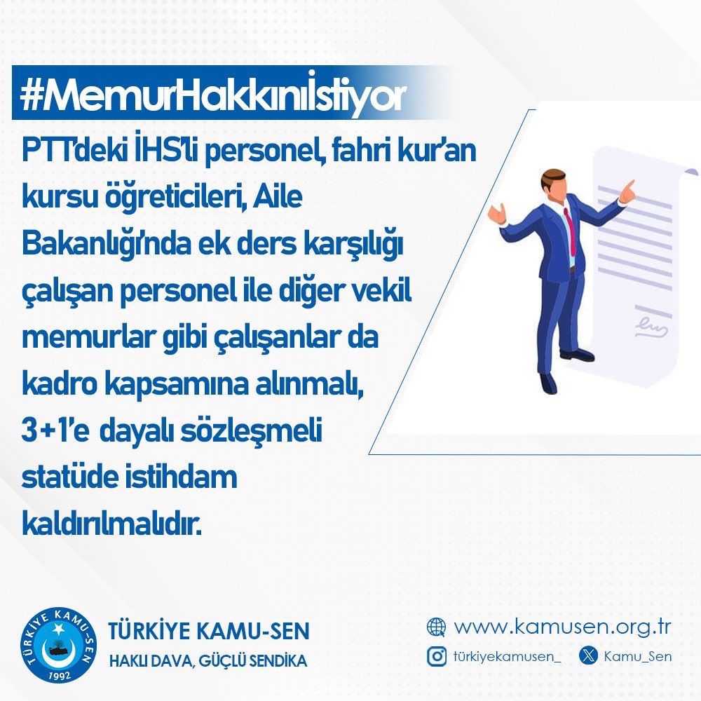 #MemurHakkınıİstiyor