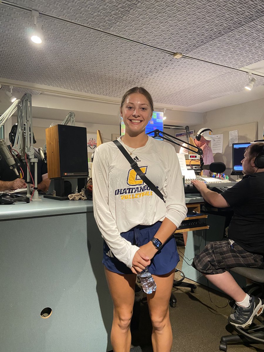GoMocsVB's tweet photo. A special thanks to 102.3 SportTalk for having Paige Gallentine on to talk UTC volleyball this afternoon!

#GoMocs https://t.co/x5HFT0AZMM
