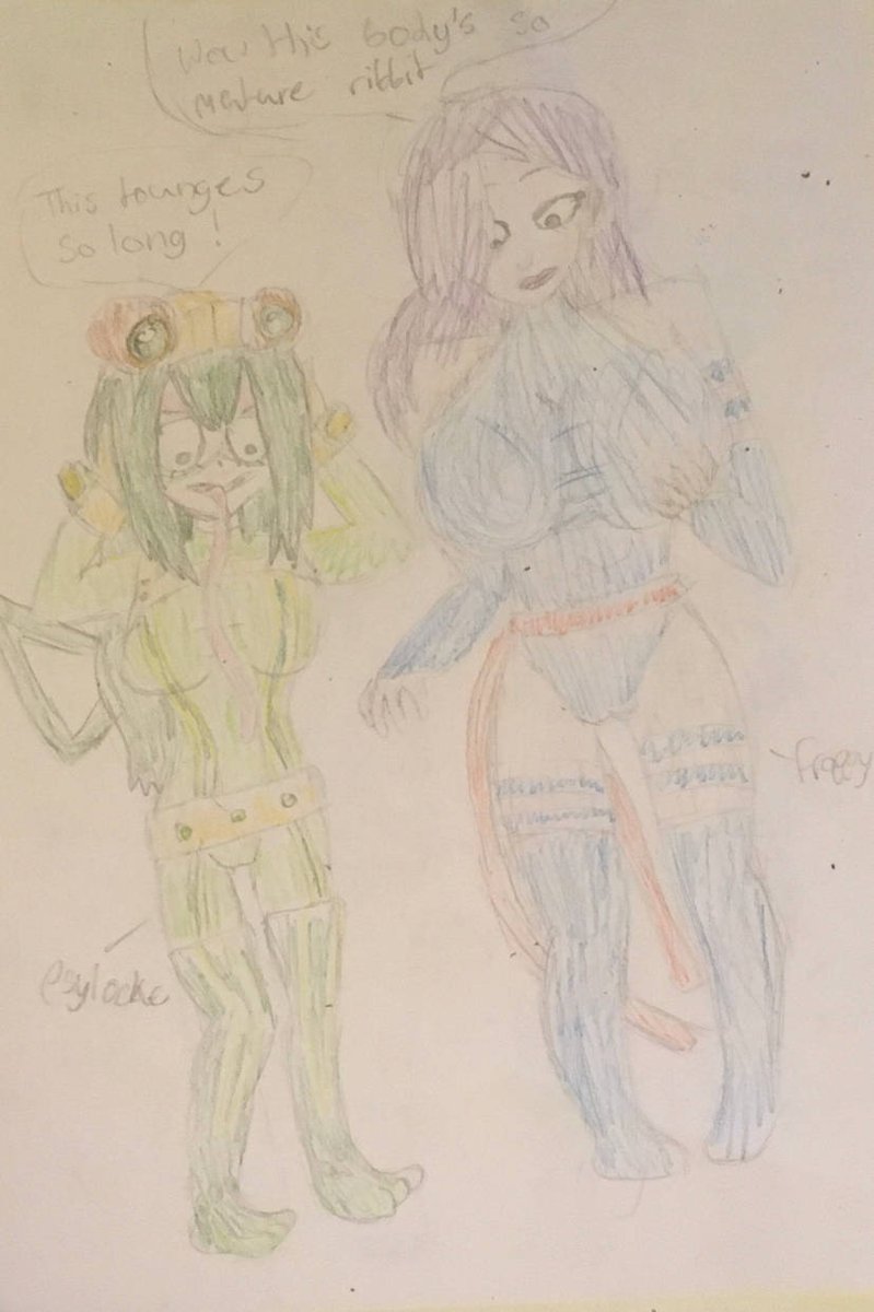 JadeSpecter's tweet image. Marvel Heroine Academia Part 2: this time the 3 main girls Uraraka, Tsuyu and momo swap bodies with Marvel Heroines (and an anti hero)
#bodyswap
