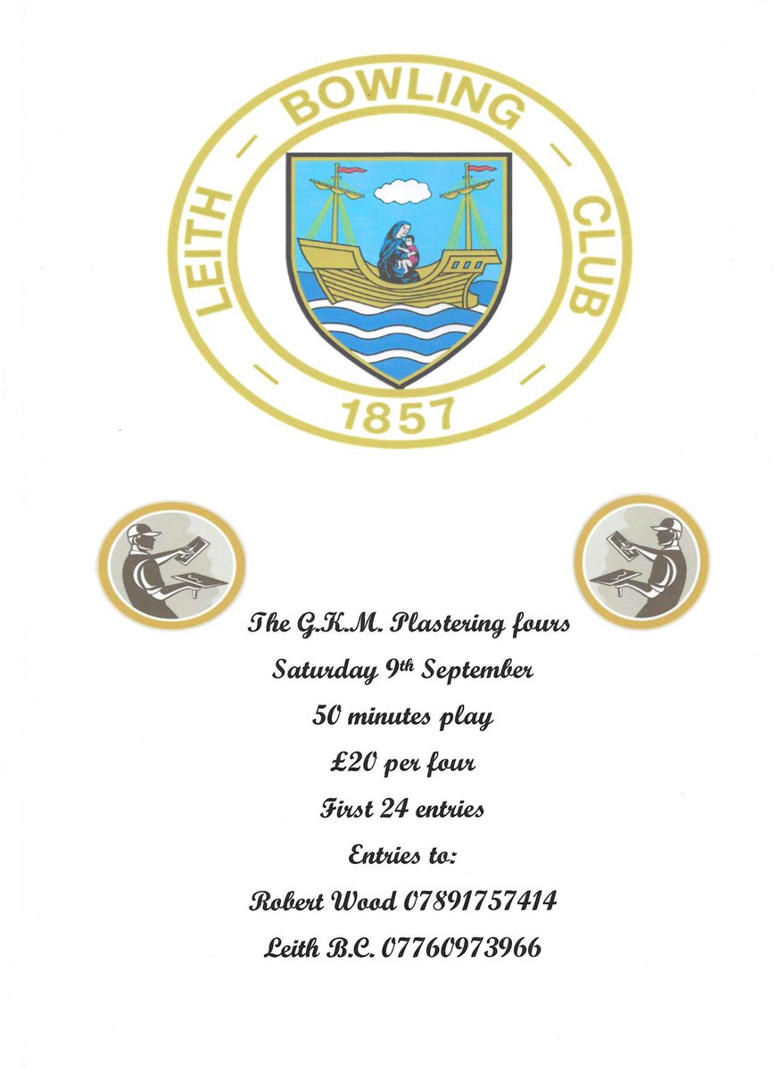 lbc1857's tweet photo. Come and play bowls, maybe get plastered too? The first is mandatory the latter is optional #DrinkResponsibly https://t.co/a6dkjT1gmi