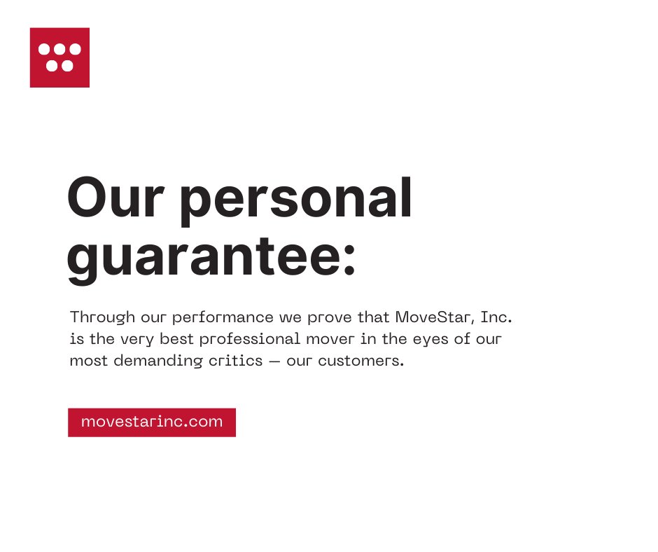 movestarinc's tweet image. At MoveStar, our customers' satisfaction is our top priority.

We hope to serve you soon.

📞 Call us at 972-716-9911 and let us take the uncertainty out of moving.

#movingcompany #movingdfw #dallasmoving #movingcompany