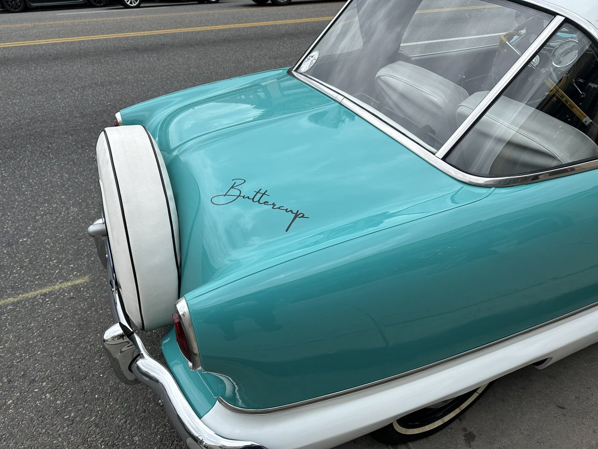 KarlCKrumpholz's tweet photo. Spotted this brilliant little car on East Colfax, apparently owned by the Urban Cookie shop and is named ‘Buttercup.” https://t.co/r93hkAoZfo