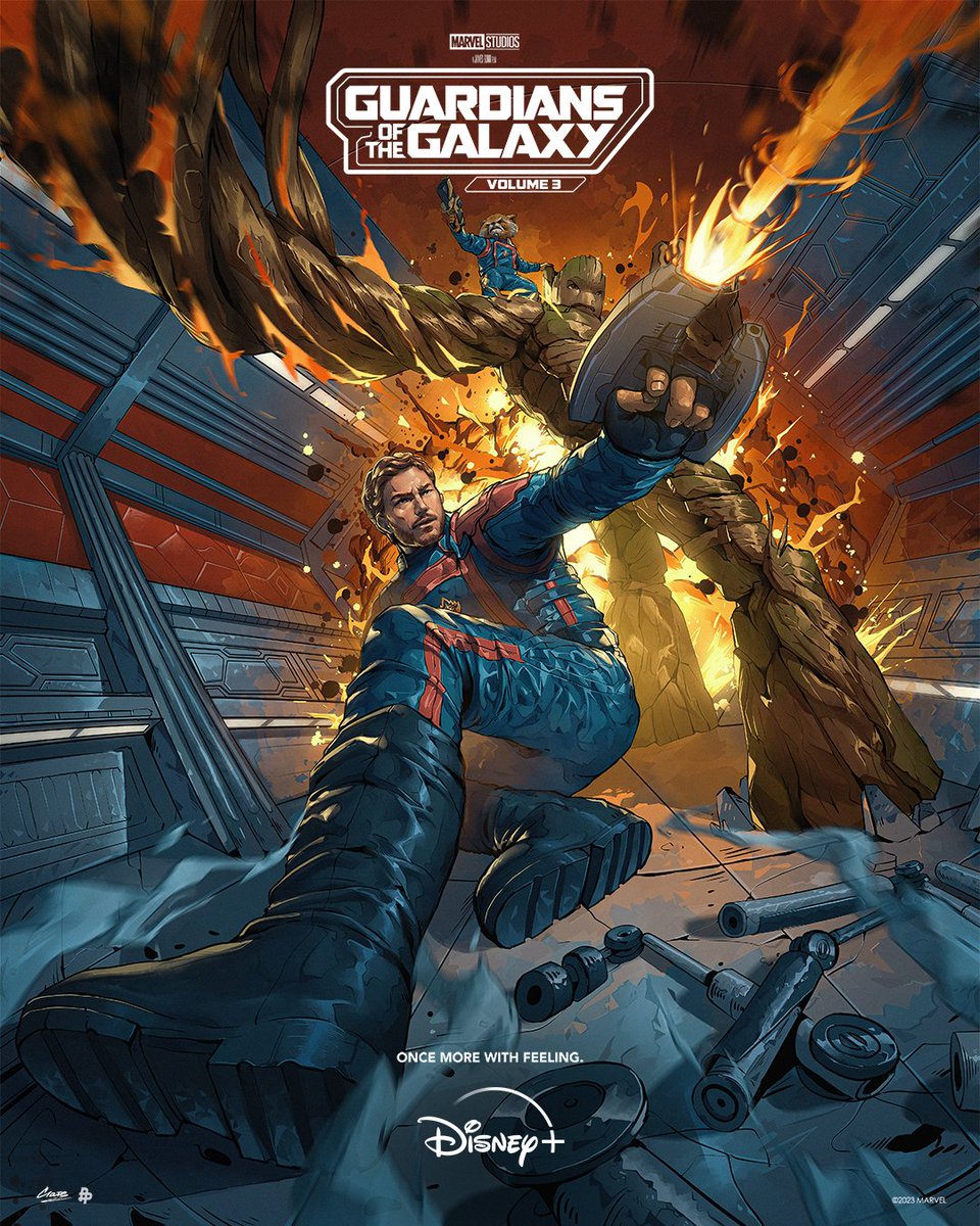 DisneyPlus's tweet photo. Check out these posters inspired Marvel Studios’ Guardians of the Galaxy Vol. 3, now streaming on #DisneyPlus. 💫 #GoTGVol3

🎨: @AudreyEstok, @giateee (3/3) https://t.co/5us0HRB5yK
