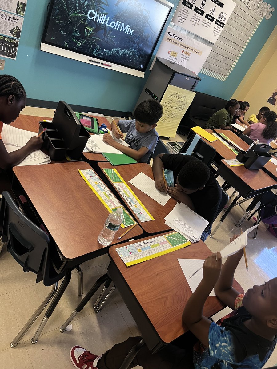 PauleHannah's tweet photo. The other day, we used the jigsaw strategy where each child solved a piece of the puzzle as we discussed plot development. Students taking charge of their learning! https://t.co/pOTxVeSNQt