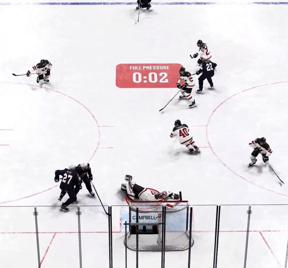 chelhub_'s tweet photo. BREAKING: #NHL24 
Goalie Fatigue System - The longer you can sustain pressure, the more fatigue your opponent's goalie wil experience. Fatigue affects the netminder's ability to react to shots as they wear down over time, and upwards of 75 new goalie animations help bring this https://t.co/Z01XH4ewEA