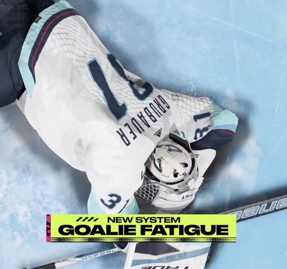 chelhub_'s tweet photo. BREAKING: #NHL24 
Goalie Fatigue System - The longer you can sustain pressure, the more fatigue your opponent's goalie wil experience. Fatigue affects the netminder's ability to react to shots as they wear down over time, and upwards of 75 new goalie animations help bring this https://t.co/Z01XH4ewEA