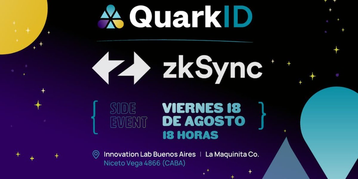 QuarkIDok's tweet photo. Llegó @EtherArgentina, y nosotros organizamos un side event con nuestros amigos de @zksync pensado para incentivar el networking entre profesionales y entusiastas del ecosistema!🙌🏼

Hay regalos, bebida y comida para los asistentes🥳🍖🍺

Regístrate acá😎👇
https://t.co/lFbAG8R5ov https://t.co/KGWzocybJM