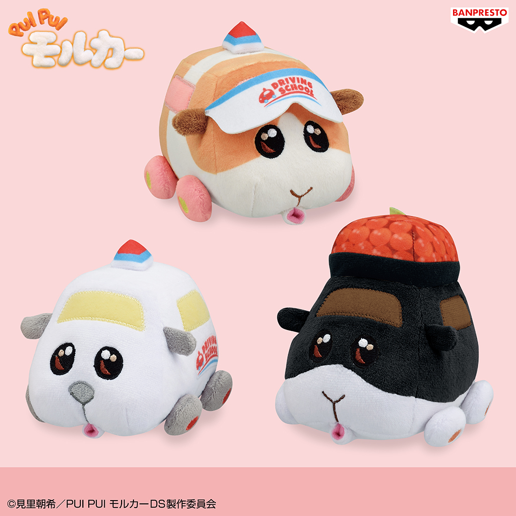 PUI PUI モルカー DRIVING SCHOOL お目々うるっとぬいぐるみ 寿司モルカー（いくら）が初登場🍣／ 「PUI PUI モルカー DRIVING