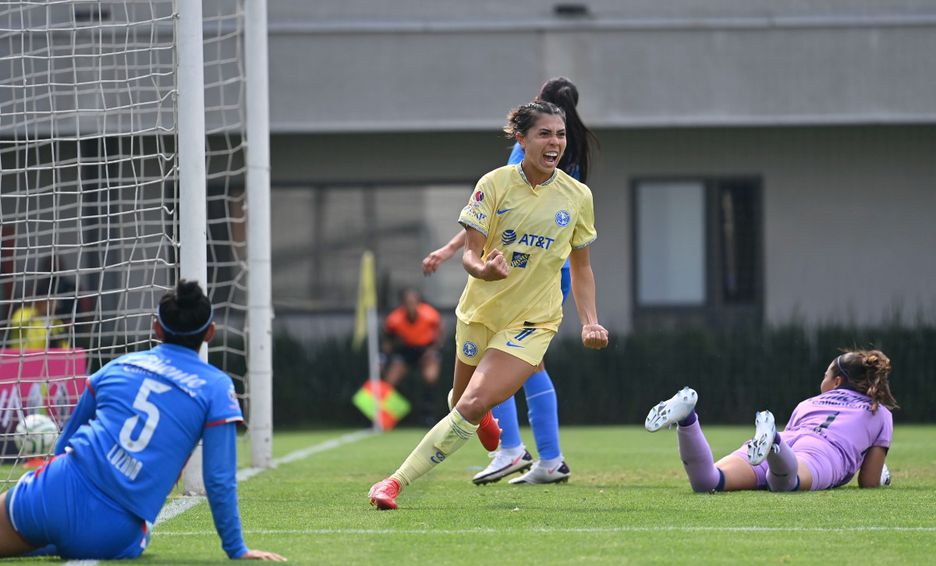 Azul8Acrema_Fem's tweet photo. El año pasado en el #AP2022 recibimos a Cruz Azul 🚂 en Coapa y las goleamos 3️⃣-0️⃣
#EstoEsAmérica 🦅 https://t.co/aEF6CqY1uW
