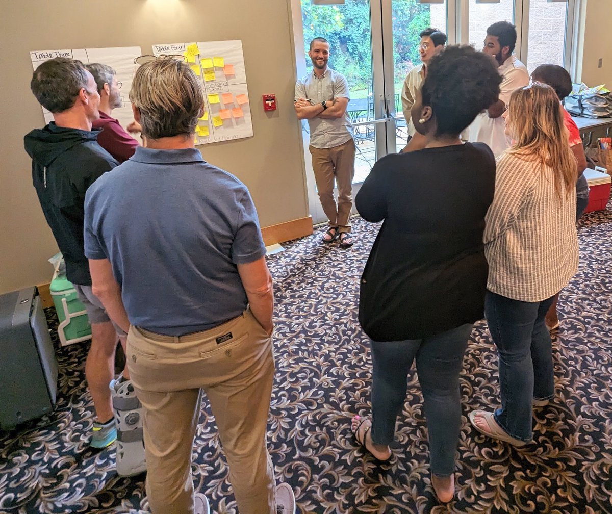 Terrific 1st day of @uofsccosw strategic planning retreat with faculty & staff facilitated by @Sharpertogether - strategic planning was priority #1 as Dean and it is exciting to work together to plan the future & vision of the College!