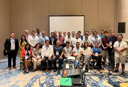 Materials_MRS's tweet photo. MRS President Sabrina Sartori with #semiconductor workshop attendees and poster winners in Cancún, Mexico for #IMRC2023 https://t.co/7aStoBAGpI