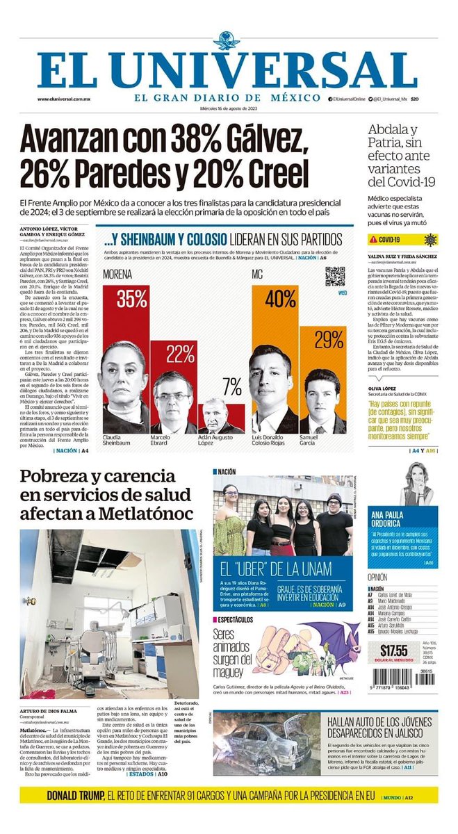 PumaDriveMX's tweet photo. ¡Somos portada en @El_Universal_Mx !🤍
Gracias 🫶🏻 https://t.co/ZwPgLpfGDo