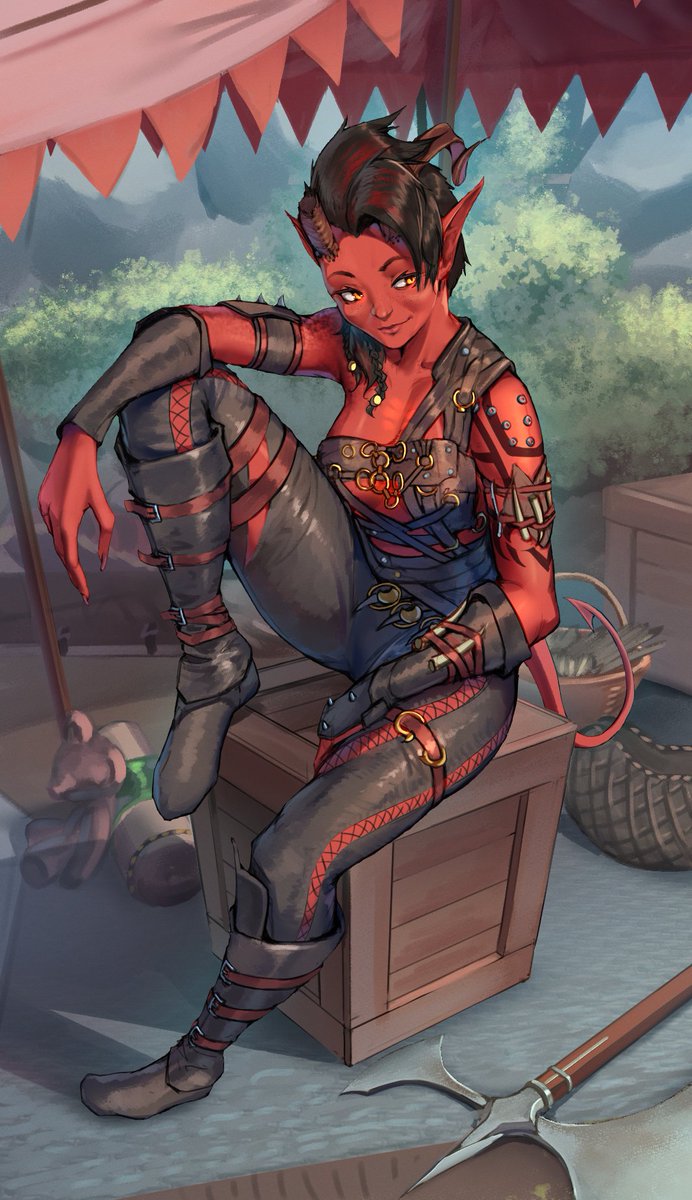 Ok, Karlach is too good and I had to draw her once at least.
I'll go back to more standard anime girls soon
#BaldursGate3