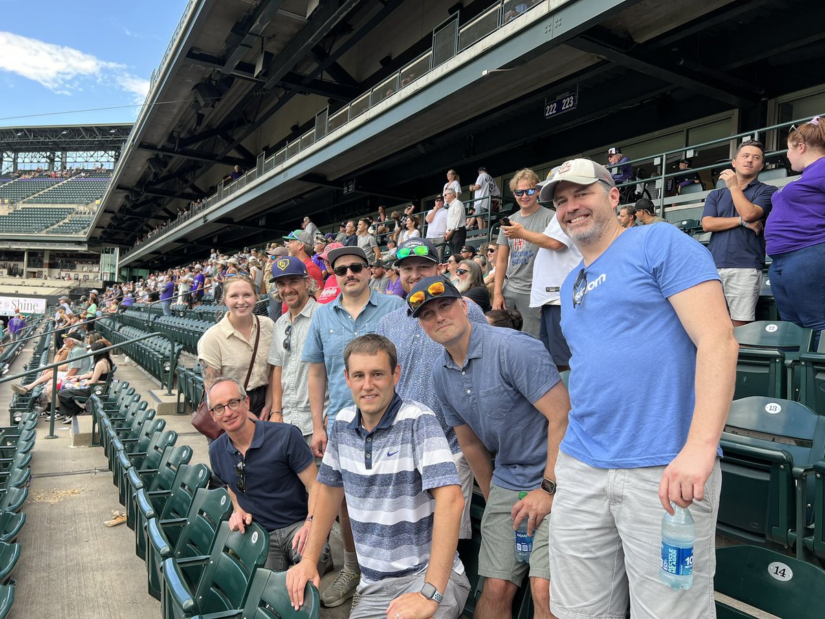 Great time watching a Rockies game with our partners from <a href="/claravinesocial/">Claravine</a>. Thanks E.J. Freni and team for getting together and showing us a good time!