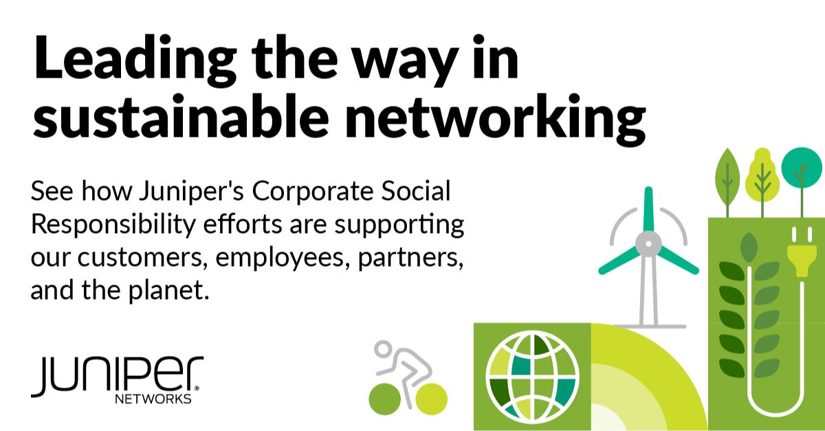 jokamins's tweet photo. At @JuniperNetworks, we’re committed to making a difference around the globe. 🌎 

Take a look at our 2023 #CSR report to see how we fulfill this responsibility from governance &amp; ethics to #sustainability &amp; #diversity. Read more:  https://t.co/ynZVzYC3Fa https://t.co/nrXs229XRO