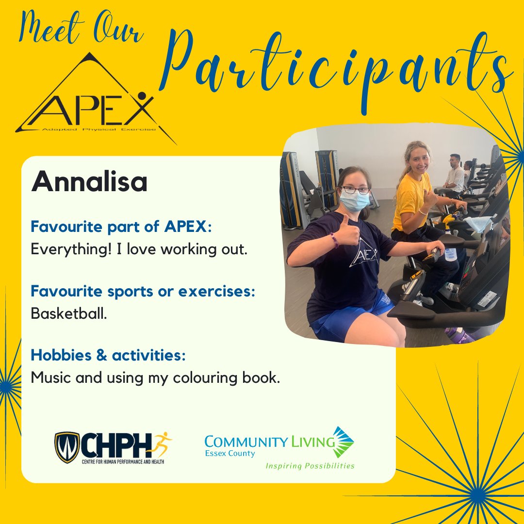 It is our pleasure to introduce you all to the wonderful Annalisa! 

Annalisa and her trainer Chloe had a blast this summer at APEX. Check out this post to learn more about it! 😁