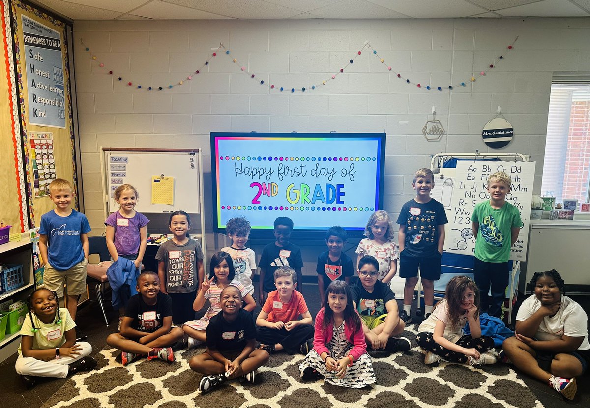 It was an amazing first day of 2nd grade!!!  It’s going to be a jawsome year!!!  <a href="/wcsdistrict/">Worthington Schools</a> <a href="/WoParkSharks/">Worthington Park Elementary School</a>