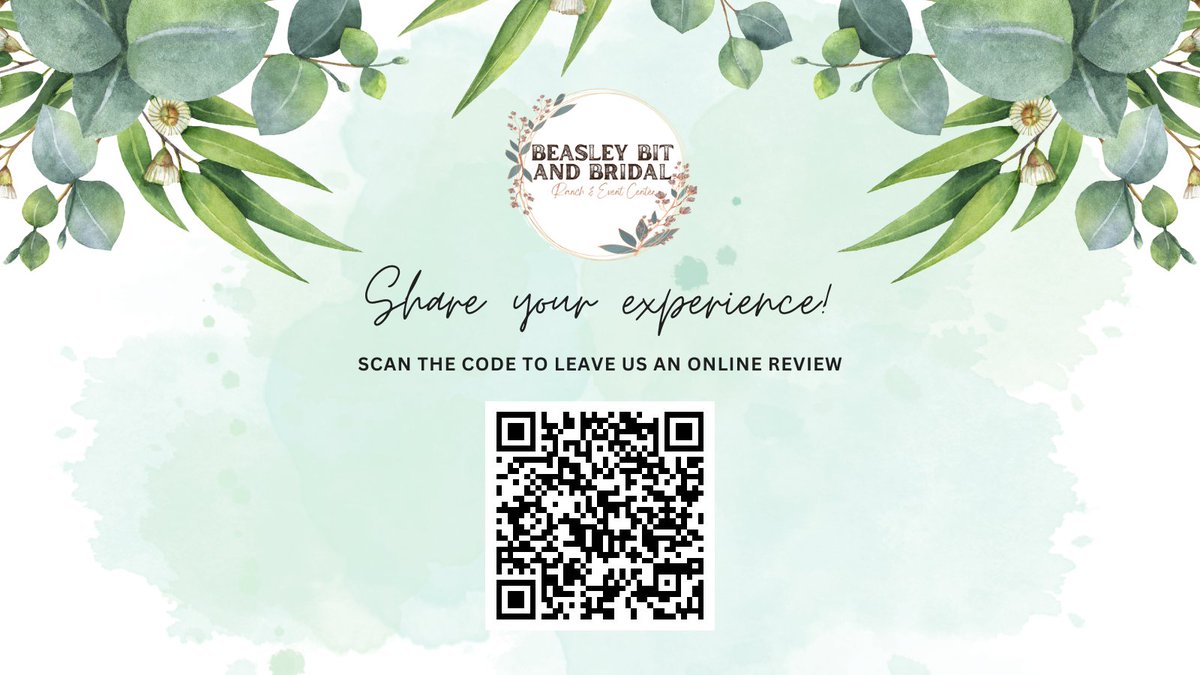 beasleybit's tweet photo. Have you been to our venue? We would love to hear from you! Please scan the QR code to share your experience. 

📲 (281) 639-5130
🖥️ https://t.co/5dSNL0KLVo

#weddingvenue #eventvenue #specialevent https://t.co/F478fNk2Ea