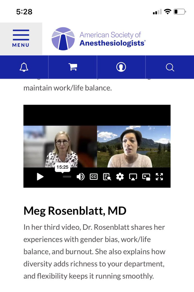 Watch Meg Rosenblatt MD Chair at Morningside West Mt Sinai talk about how diversity adds richness to your department asahq.org/education-and-… @ASALifeline @ASRA_Society @sambahq @SEAnesHQ @SOAPHQ @womenMDinanesth @SPA_WELI @PediAnesthesia @FutureAnesRes @WomenInCTAnes @scahq