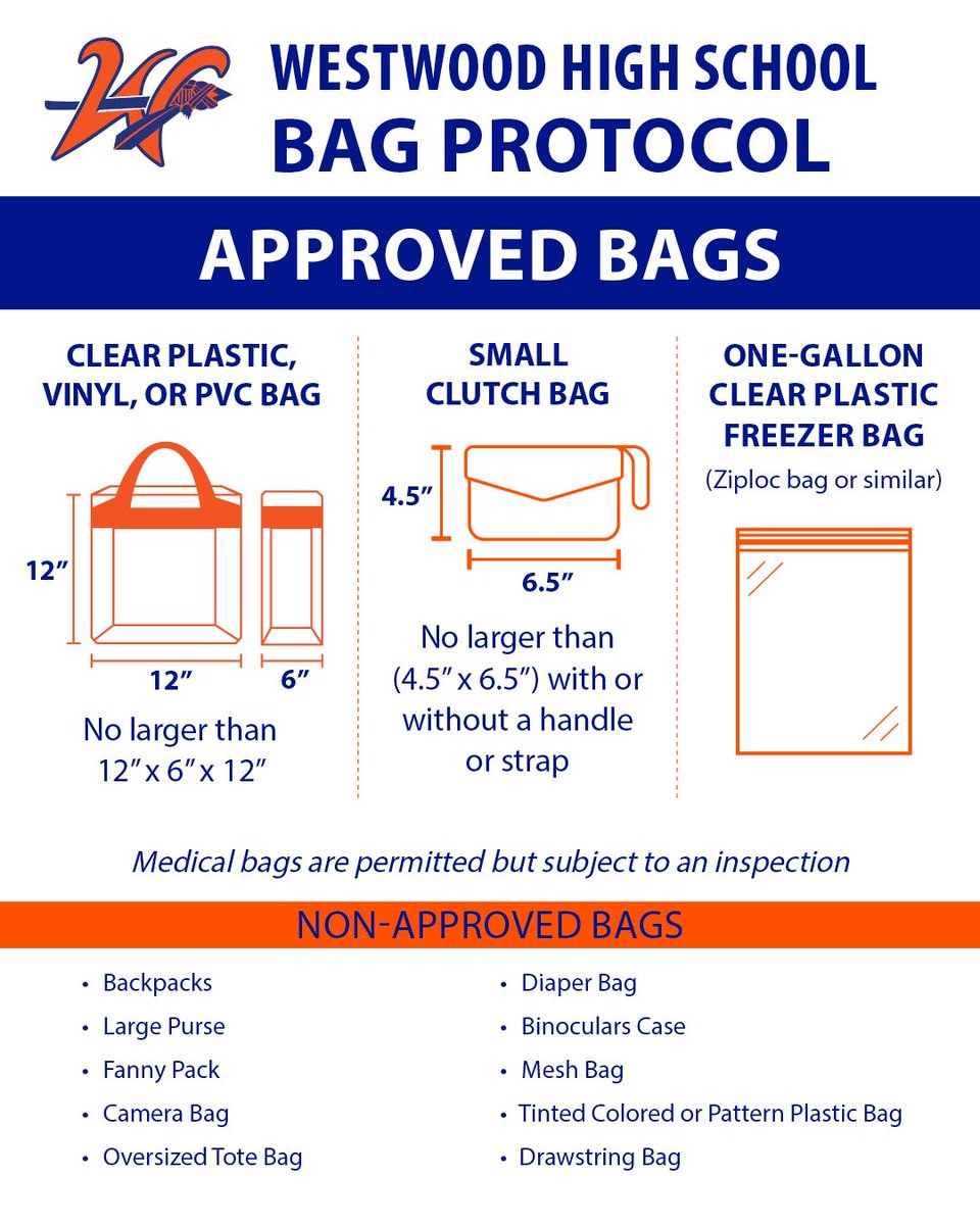 tearemupww62's tweet image. We are so excited for fall sports to kick off next week! 

MPS recently implemented a Clear Bag Protocol at all public events held on school campuses. This includes athletic events and performing arts concerts.