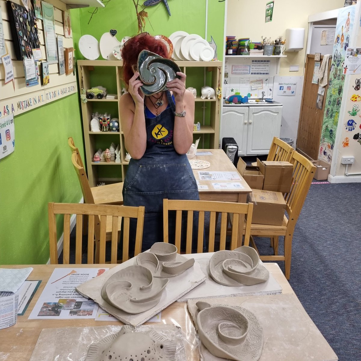Had a super adults evening session tonight. Making unusual clay bowls
