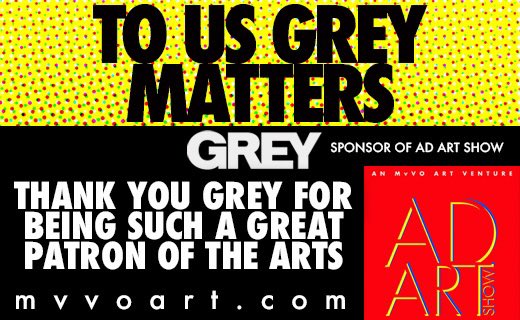 We are excited to announce that Grey Advertising is now a sponsor of MvVO ART/AD ART SHOW 2023. A heartfelt thank you to Laura Maness, Global CEO of Grey Global Group, for championing creativity and the show. Mark your calendars for our event at Powerhouse Arts Oct 15/16
