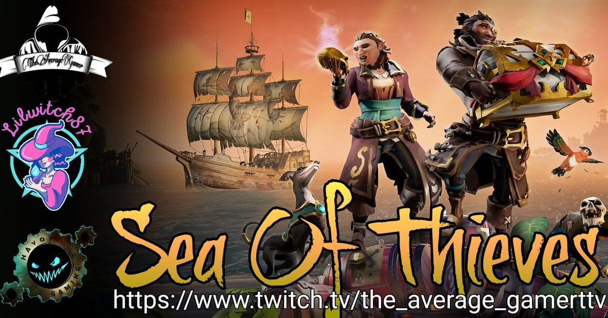TheAverageTTV's tweet photo. 1 hour til we set sail!
Slooping our way around the seas with @LilWitch87 to get as much gold as possible!
Sea forts, world events and everything in between!
See you on board!
Get on my deck via the link:
https://t.co/NYE4ApEEt0 👈
#SeaOfThieves #sloopin #twitchstreamer https://t.co/ElwOaP4F6w