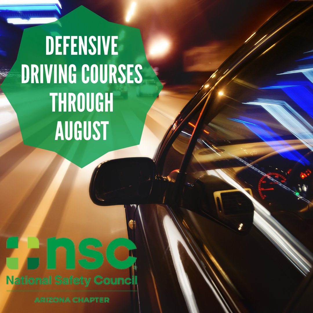 ACNSC's tweet photo. This course motivates participants to change their behind the wheel behaviors &amp; attitude by providing the knowledge &amp; skills needed to avoid collisions &amp; traffic violations. 

Save your space on a Defensive Driving Course available throughout August!

https://t.co/KGAEcxt5lU https://t.co/FN635bMaA3