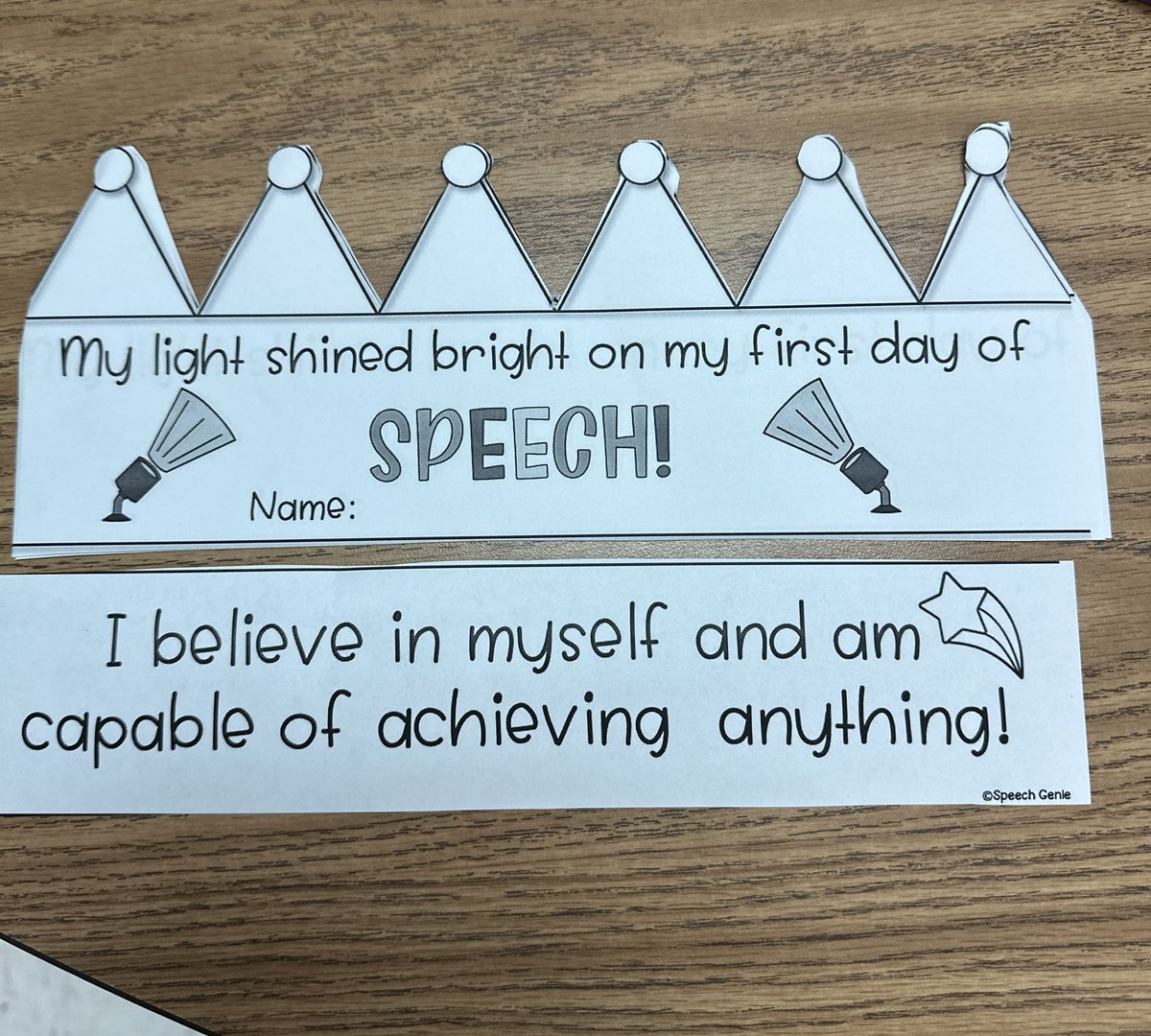 Speech crowns for the newest PreK friends were so much fun today! 

Day 1– you are capable of achieving anything! 👑 #Affirmation  #dolvincredible 🌟🌟🌟🌟🌟🌟