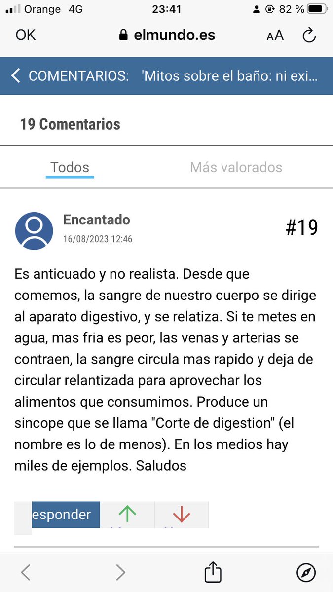 Roberto_lo's tweet photo. Ayer salía un artículo en @elmundoes que reverenciaba nuestro artículo de mitos y falsas creencias en #ahogamientos e incidentes acuáticos. Gracias por compartir ciencia! 🔬Y más divulgación tenemos que hacer a la vista de los comentarios😂😂😂 https://t.co/E1ZwSp2LGF