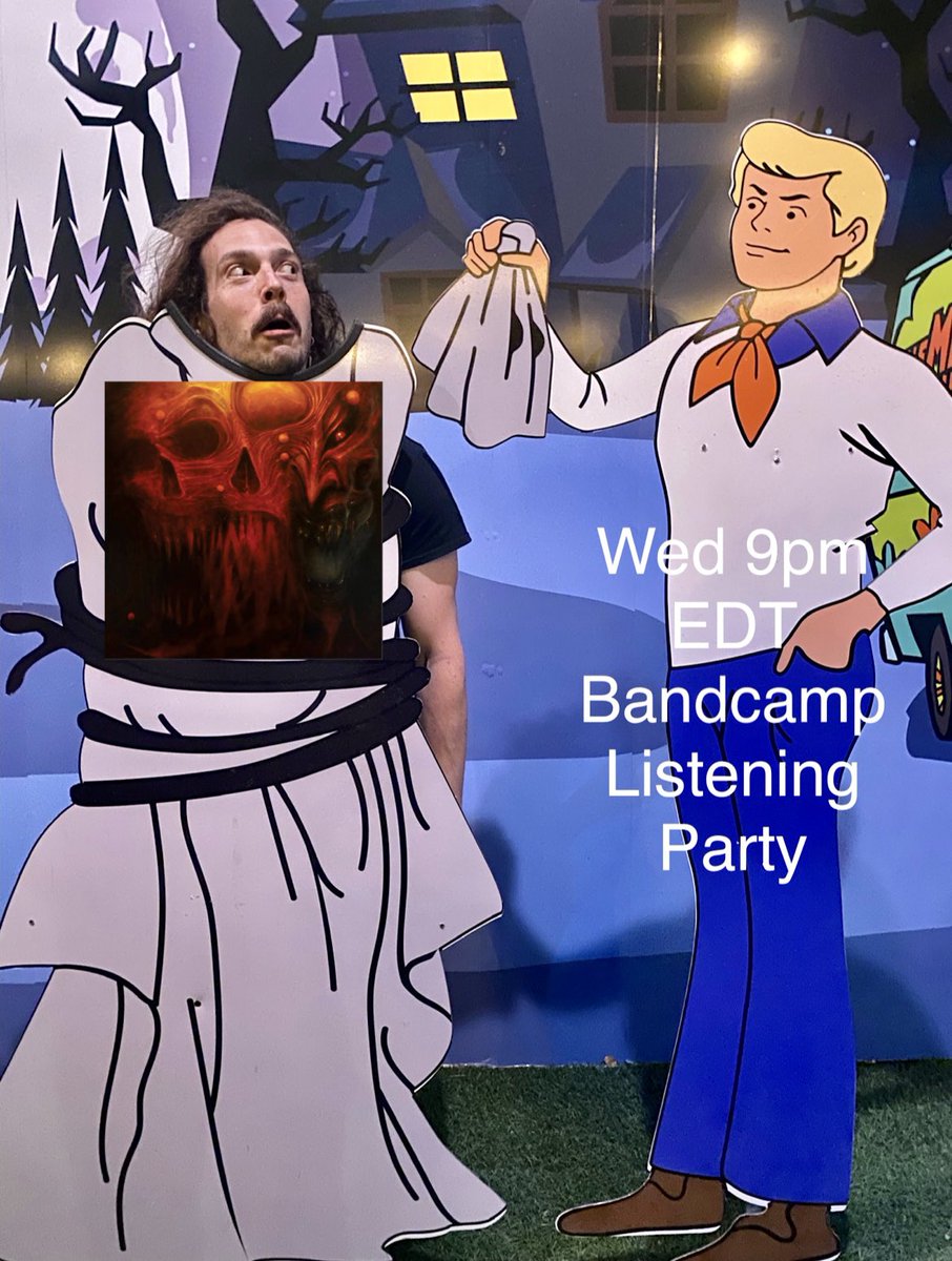 Ontological Mysterium comes out Friday but you can hear it early tonight! Come listen to our new album from front to back and chat with us during our Bandcamp Listening Party at 9pm EDT: horrendous.bandcamp.com/merch/ontologi…