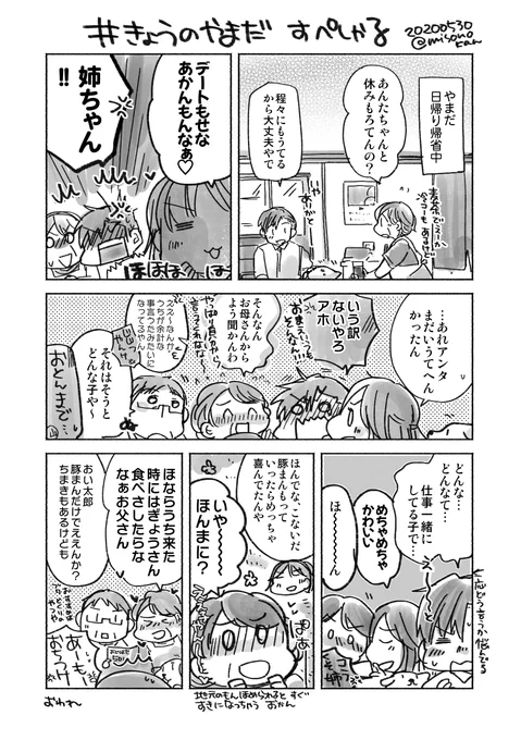 やまだは実家に帰っているんだけど参考としてお出しできるのって昔リクエストもらって描いたやつ(画像参照)と去年の冬の「エンディング・ノート」でちょっと出てきた感じくらい 