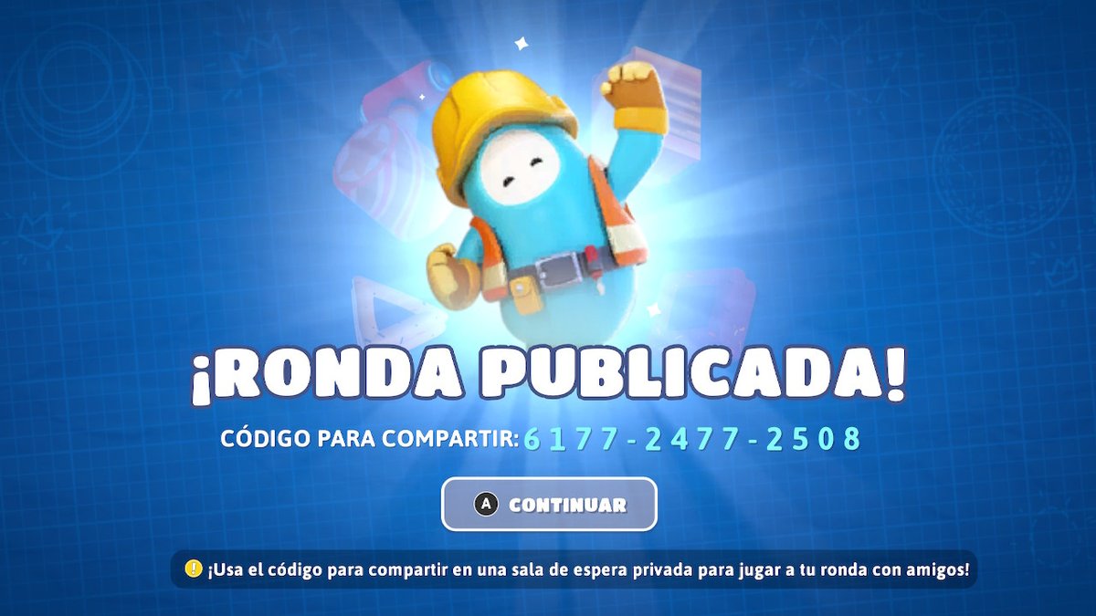nugnez's tweet photo. Primer nivel creado en #Fallguys #NintendoSwitch https://t.co/dmyrerQ3ul
