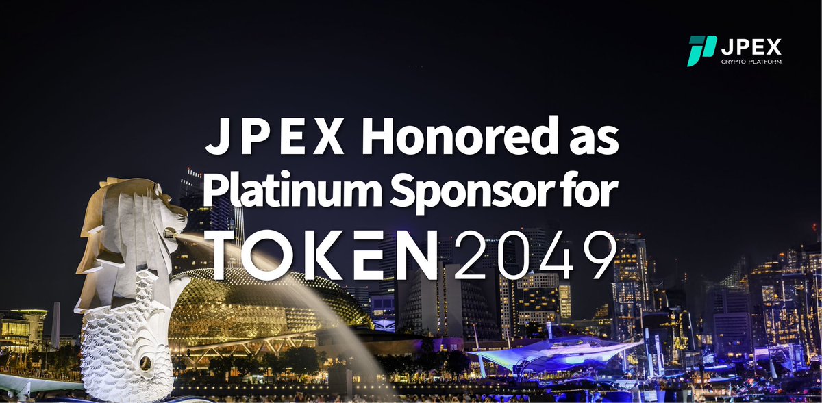 Jpex is honored to be the Platinum Sponsor for #Token2049 Singapore! This reflects our commitment to the #blockchain industry. We're greatly looking forward to engaging with global blockchain leaders, innovators, and jointly exploring the future of blockchain technology. Can't…