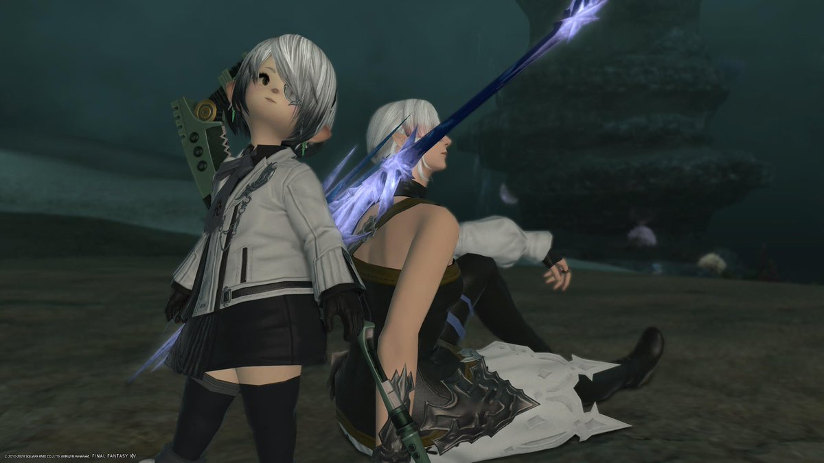 Truth_game_'s tweet photo. 海底でフレさんが佇んでいたのでこっそり😁
#FF14 #classzero https://t.co/ssal98u0wA