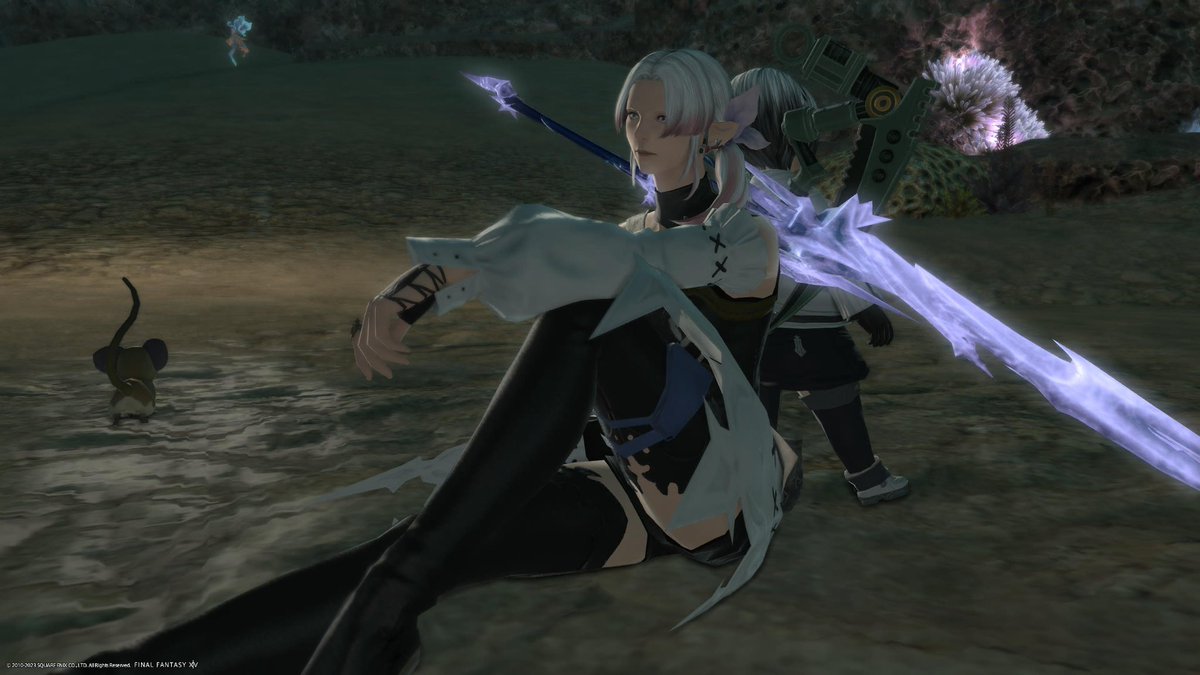 Truth_game_'s tweet photo. 海底でフレさんが佇んでいたのでこっそり😁
#FF14 #classzero https://t.co/ssal98u0wA